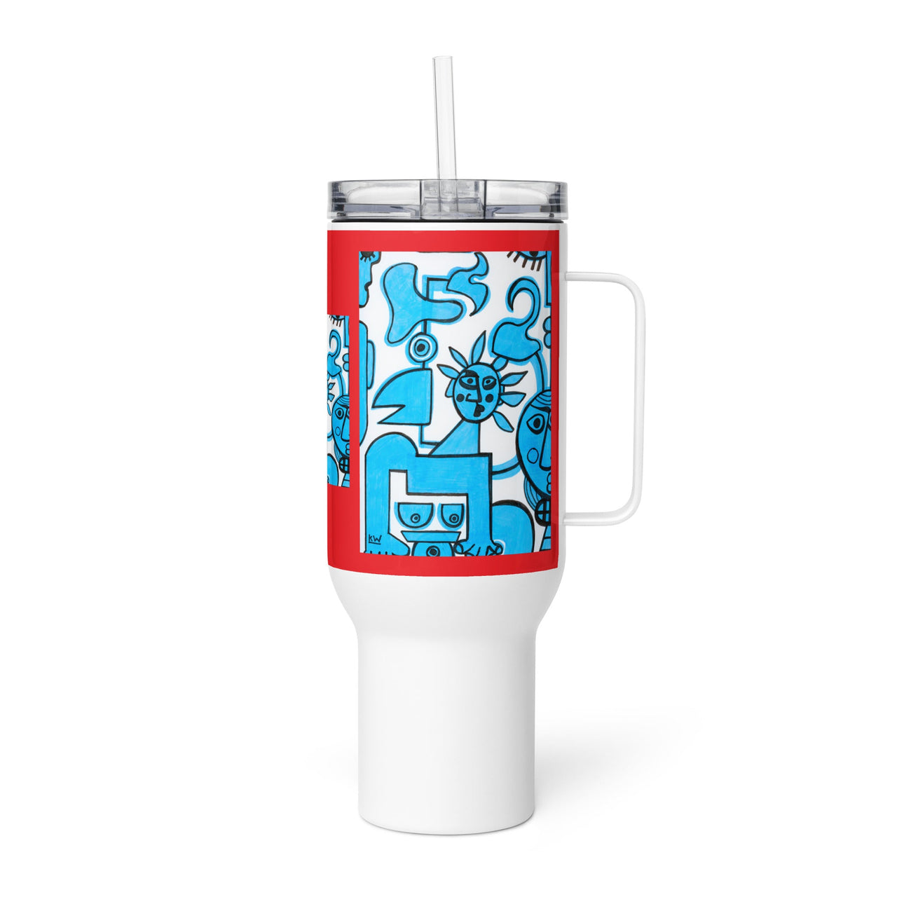 KW Gallery Brushstroke Travel Mug 29 - Winter Sunshine Marketplace