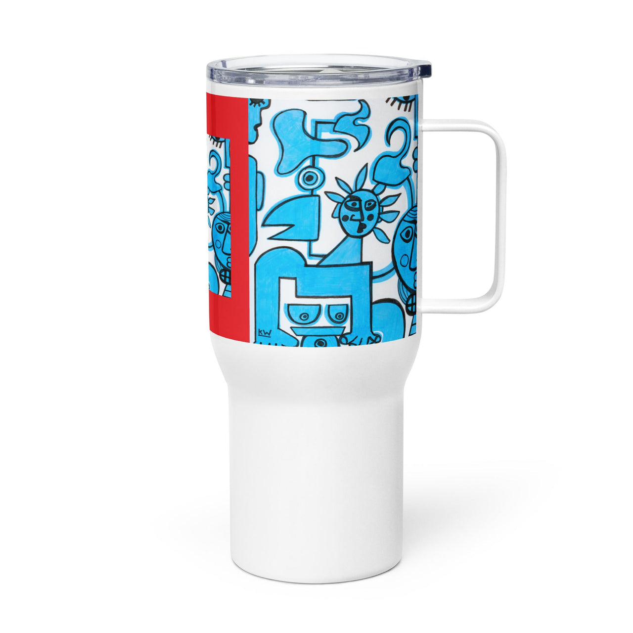KW Gallery Brushstroke Travel Mug 29 - Winter Sunshine Marketplace