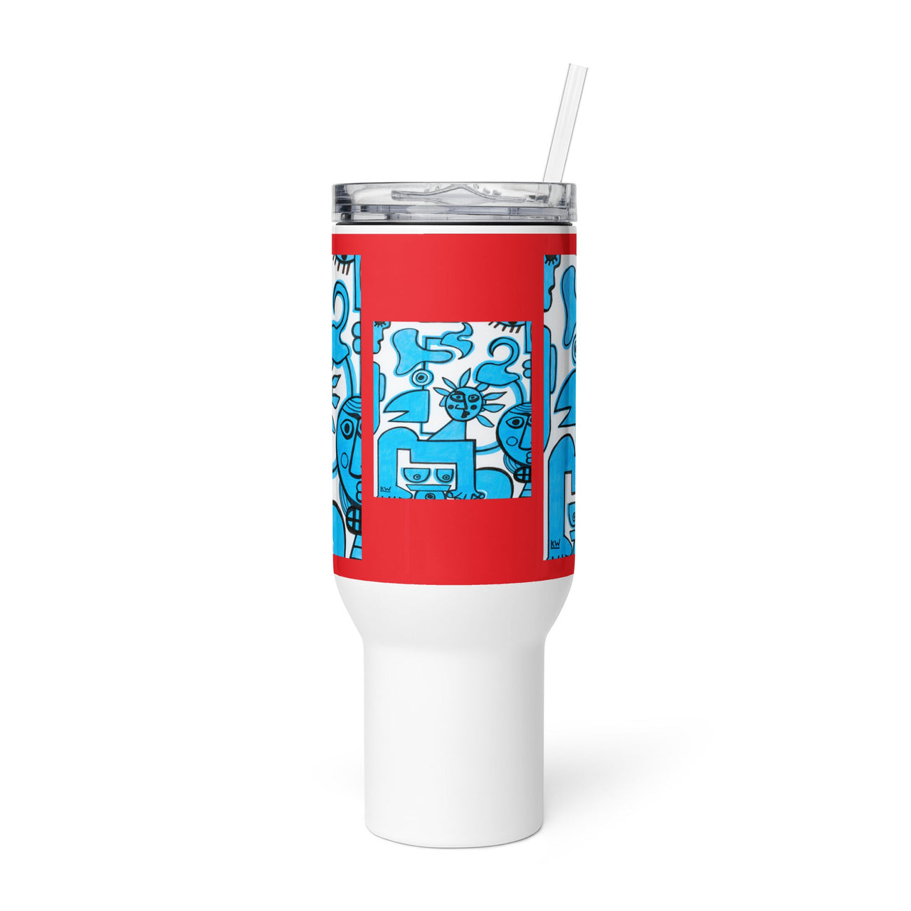 KW Gallery Brushstroke Travel Mug 29 - Winter Sunshine Marketplace