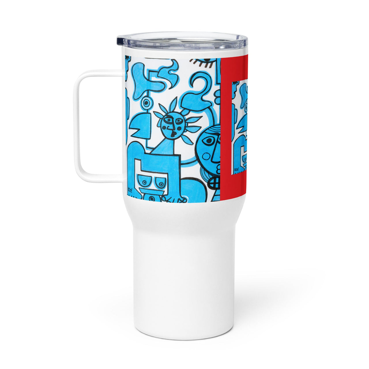 KW Gallery Brushstroke Travel Mug 29 - Winter Sunshine Marketplace