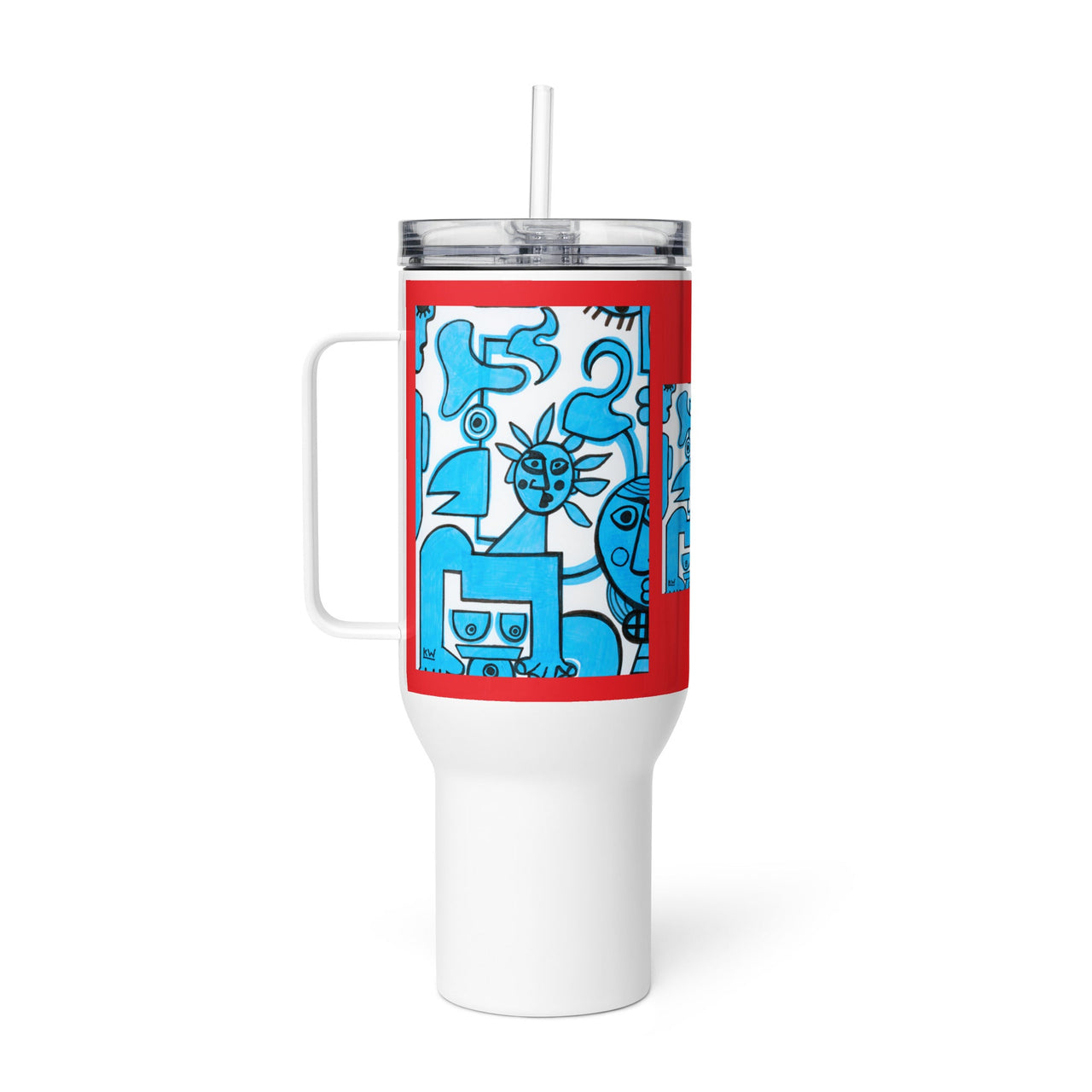 KW Gallery Brushstroke Travel Mug 29 - Winter Sunshine Marketplace