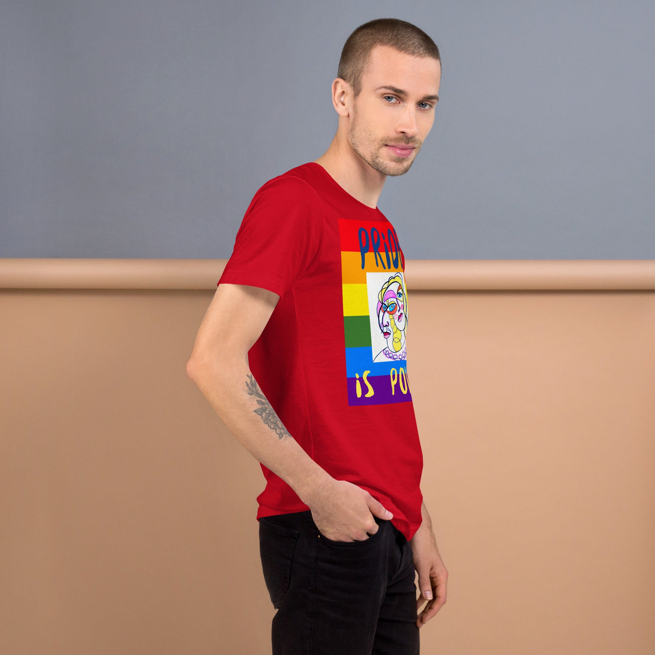 KW Gallery Wearable Art Tee 🏳️🌈 “Pride is Power” Pride Edition Tee - Winter Sunshine Marketplace