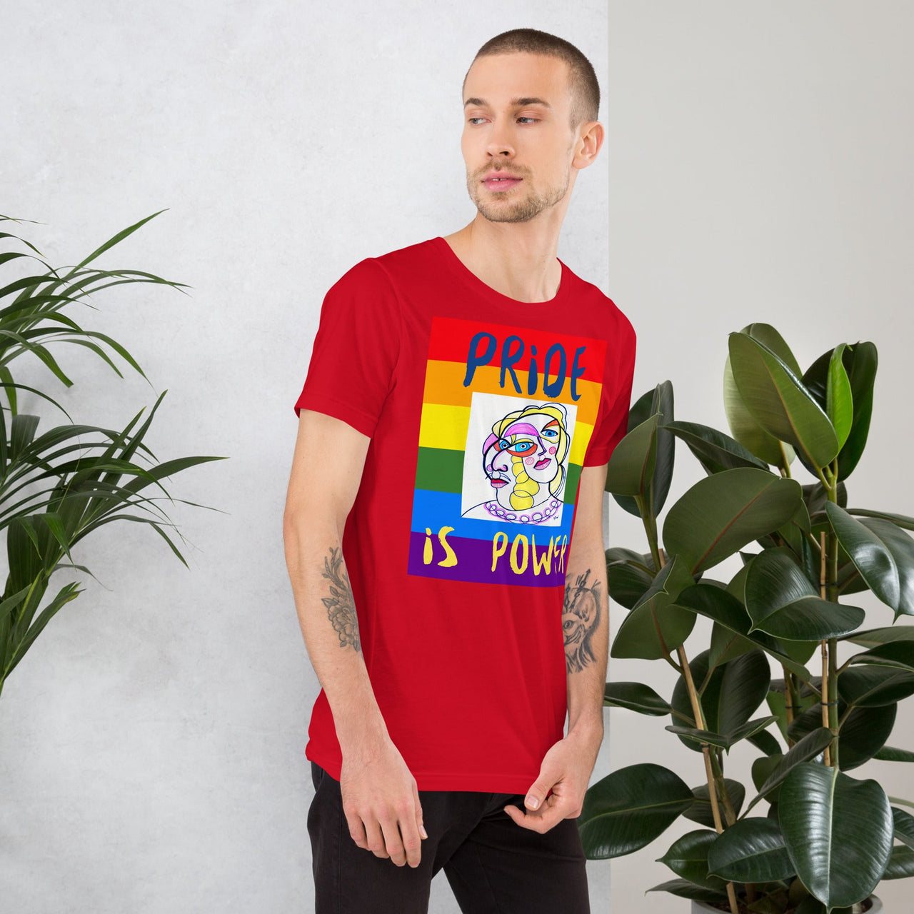 KW Gallery Wearable Art Tee 🏳️🌈 “Pride is Power” Pride Edition Tee - Winter Sunshine Marketplace