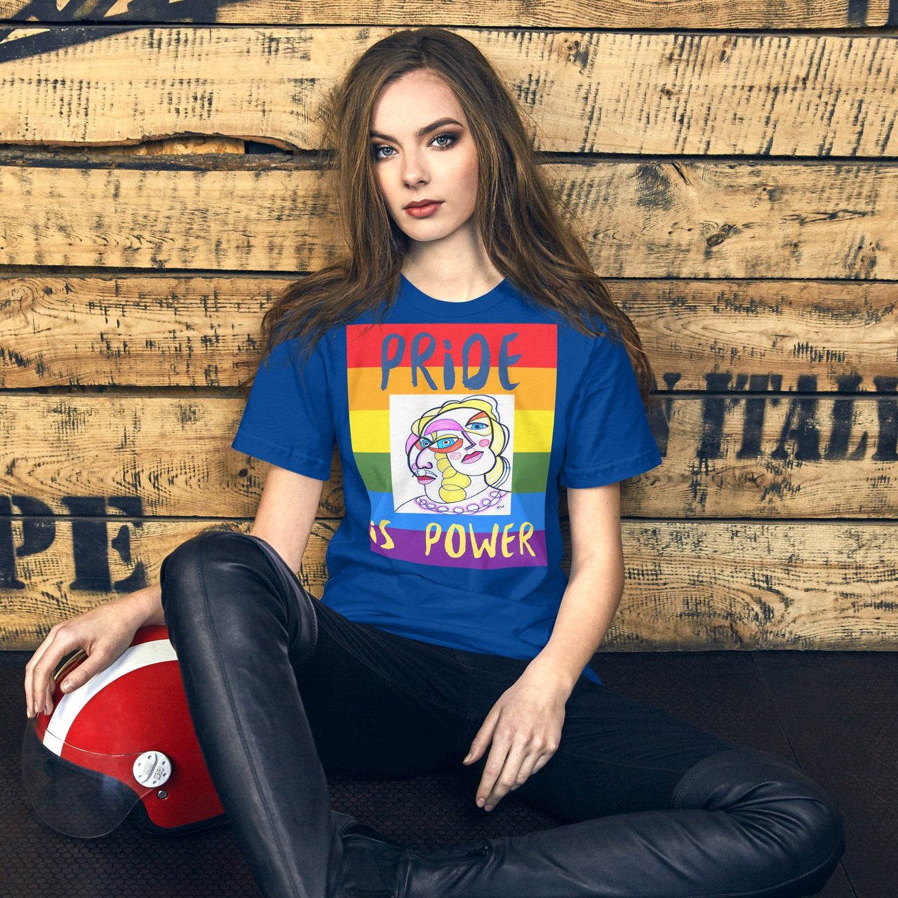 KW Gallery Wearable Art Tee 🏳️🌈 “Pride is Power” Pride Edition Tee - Winter Sunshine Marketplace