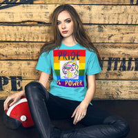 KW Gallery Wearable Art Tee 🏳️🌈 “Pride is Power” Pride Edition Tee - Winter Sunshine Marketplace