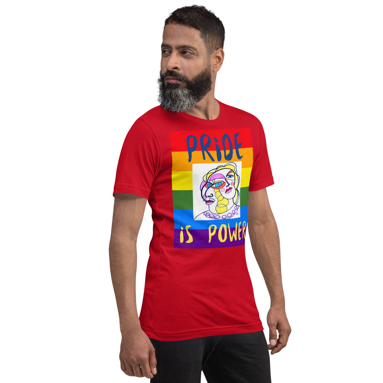 KW Gallery Wearable Art Tee 🏳️🌈 “Pride is Power” Pride Edition Tee - Winter Sunshine Marketplace