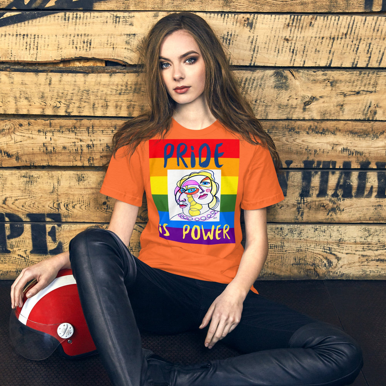 KW Gallery Wearable Art Tee 🏳️🌈 “Pride is Power” Pride Edition Tee - Winter Sunshine Marketplace
