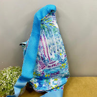 Sling Bag - Lemon Magenta Blue - Winter Sunshine Marketplace