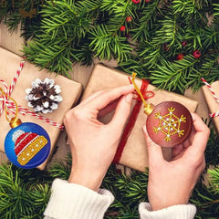 10pcs Christmas Ball DIY Diamond Paintings - Winter Sunshine Marketplace