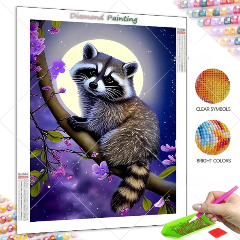 Raccoon Diamond Painting