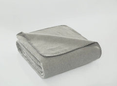 Aksu Brighton Collection Cotton TV Blanket, Gray