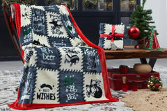 Blanket Holly Jolly Gray