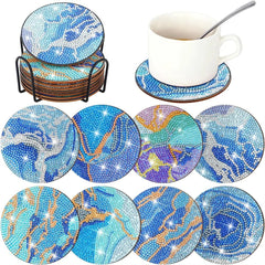 8Pcs Coasters Diamond Painting - Winter Sunshine Marketplace