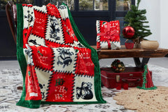 Blanket Holly Jolly Red