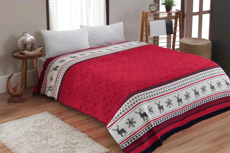 Blanket  Red Carmelo Design