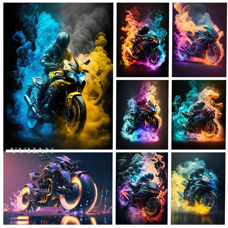 Racing Moto Diamond Painting