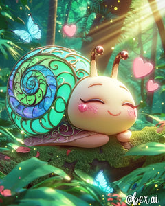 Cartoon Cute Snail Diamond Paintings