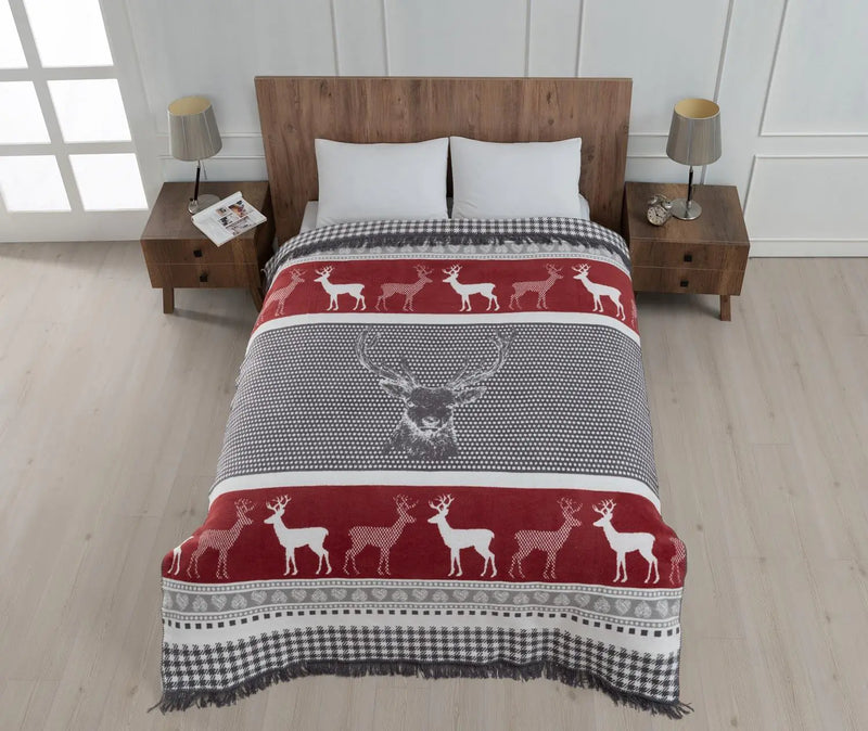 Blanket Deer Peaceful Design