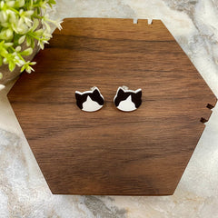 Acrylic Stud Earrings - Cats - #3 - Winter Sunshine Marketplace