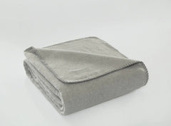 Aksu Brighton Collection Cotton TV Blanket, Gray - Winter Sunshine Marketplace