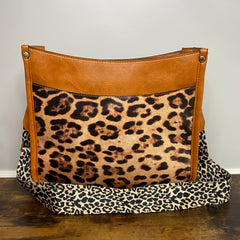 Aubree Crossbody Purse - Camel & Animal Print - Winter Sunshine Marketplace