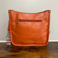 Aubree Crossbody Purse - Orange Camel - Winter Sunshine Marketplace