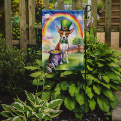 Basenji St Patrick's Day Garden Flag - Winter Sunshine Marketplace