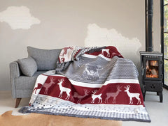 Blanket Deer Peaceful Design - Winter Sunshine Marketplace