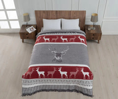 Blanket Deer Peaceful Design - Winter Sunshine Marketplace