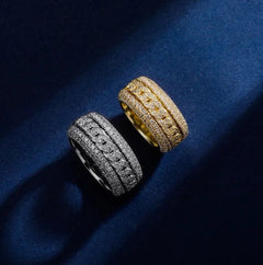 Bling Iced Out Cuban Rings - Winter Sunshine Marketplace