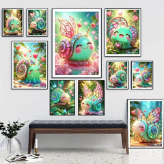 Cartoon Cute Snail Diamond Paintings - Winter Sunshine Marketplace