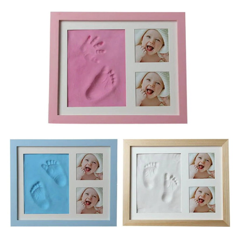 Cherished Moments: Baby Hand & Footprint Kit with Solid Wooden Frame - A Timeless Growth Memory Gift! - Winter Sunshine Marketplace