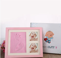 Cherished Moments: Baby Hand & Footprint Kit with Solid Wooden Frame - A Timeless Growth Memory Gift! - Winter Sunshine Marketplace