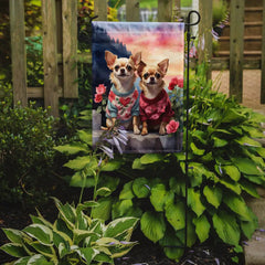 Chihuahua Two Hearts Garden Flag - Winter Sunshine Marketplace