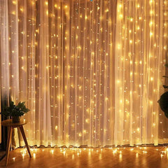 Christmas Curtain Lights - Winter Sunshine Marketplace