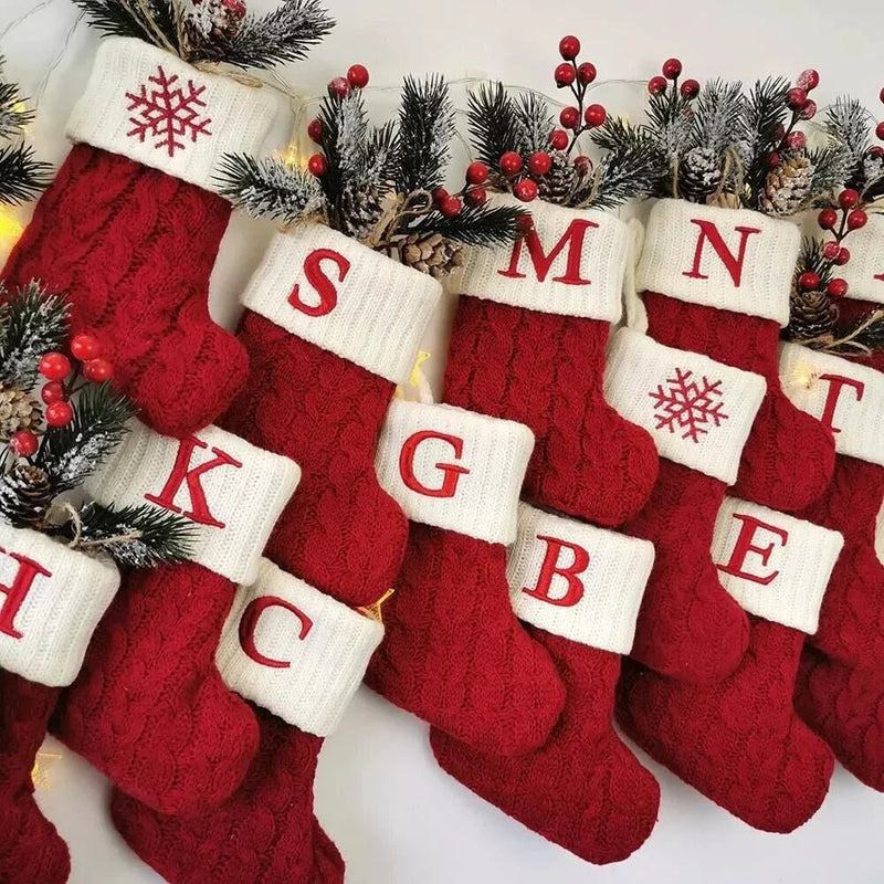 Christmas Letter Socks - Winter Sunshine Marketplace