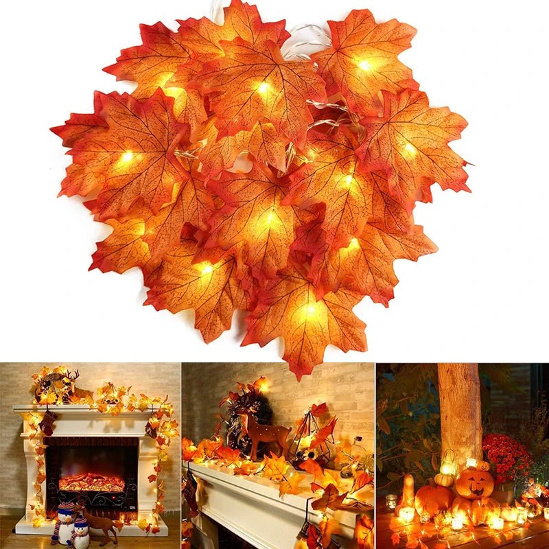 Christmas Maple Leaf with LED Light - Winter Sunshine Marketplace