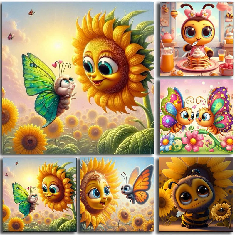 Cute Cartooned Art Diamond Painting - Winter Sunshine Marketplace