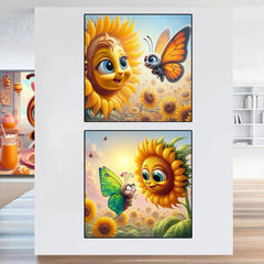 Cute Cartooned Art Diamond Painting - Winter Sunshine Marketplace