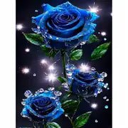 Diamond Painting Blue Roses - Winter Sunshine Marketplace