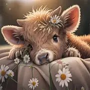 Diamond Painting Cow - Winter Sunshine Marketplace