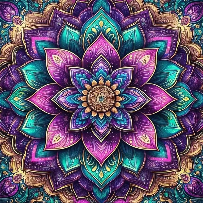 Diamond Painting Floral Mandala - Winter Sunshine Marketplace