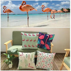 Fabulous Flamingos Cushion Covers - Winter Sunshine Marketplace