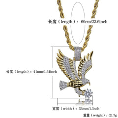 Gold Plated Hip Hop Necklace - Winter Sunshine Marketplace