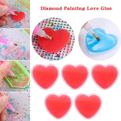 Heart - Shape Diamond Painting Glue - Winter Sunshine Marketplace