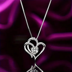 Heart Zircon Necklace - Winter Sunshine Marketplace