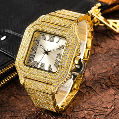 Iced Out Rhinestone Quartz Watch - Winter Sunshine Marketplace