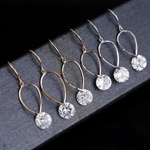 Infinity Diamond Earrings - Love is Forever and Beyond - Winter Sunshine Marketplace