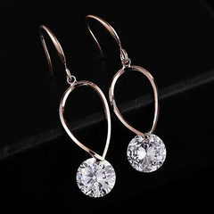 Infinity Diamond Earrings - Love is Forever and Beyond - Winter Sunshine Marketplace