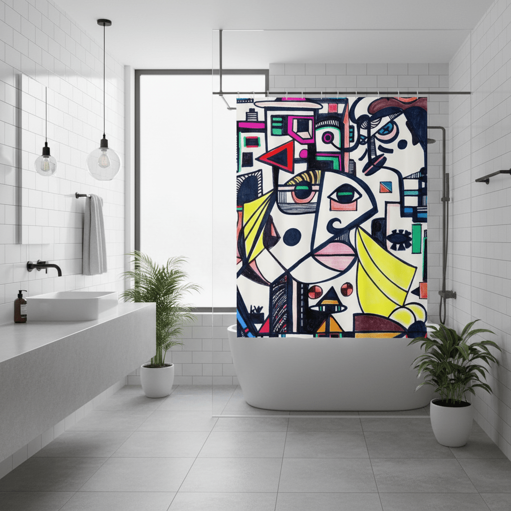 KW Bath Bliss Shower Curtain 13 - Winter Sunshine Marketplace